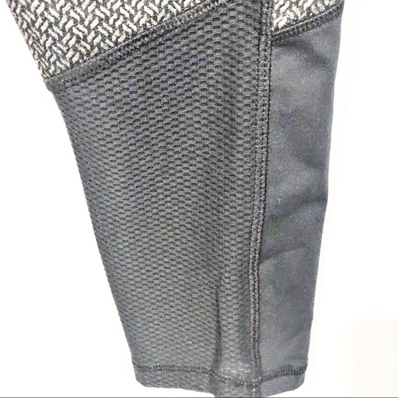 Champion High Rise Textured Active Leggings Gray Black Women's Size Small - Picture 5 of 7